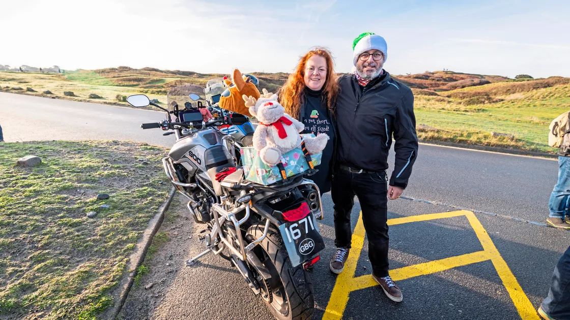 Jenny Vaudin and Nemer Kharroubi from the Guernsey Bikers Group
