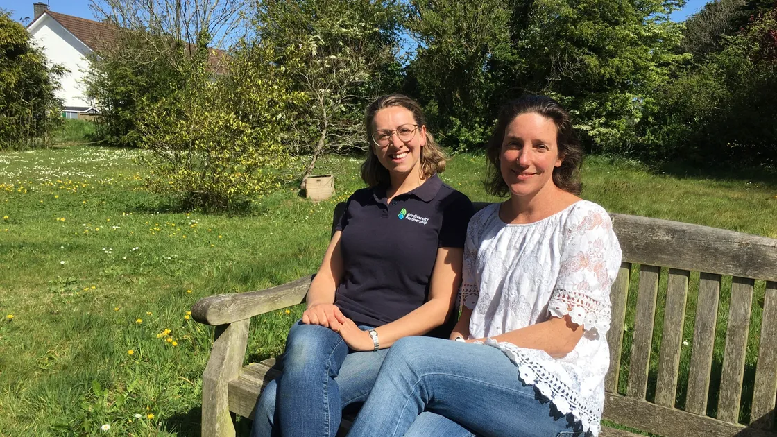 Biodiversity officer Julia Henney, left, and Environment & Infrastructure president Lindsay De Sausmarez. (Picture by Simon De La Rue, 29535410)