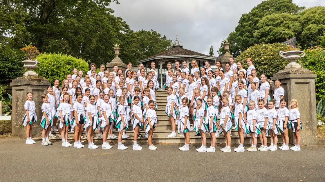 Team Guernsey photographed at Candie Gardens. Next week they head off for the Dance World Cup Finals 2026 in Dublin.