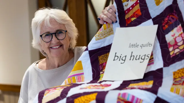 From bunting to quilting... Megs busy with new community project