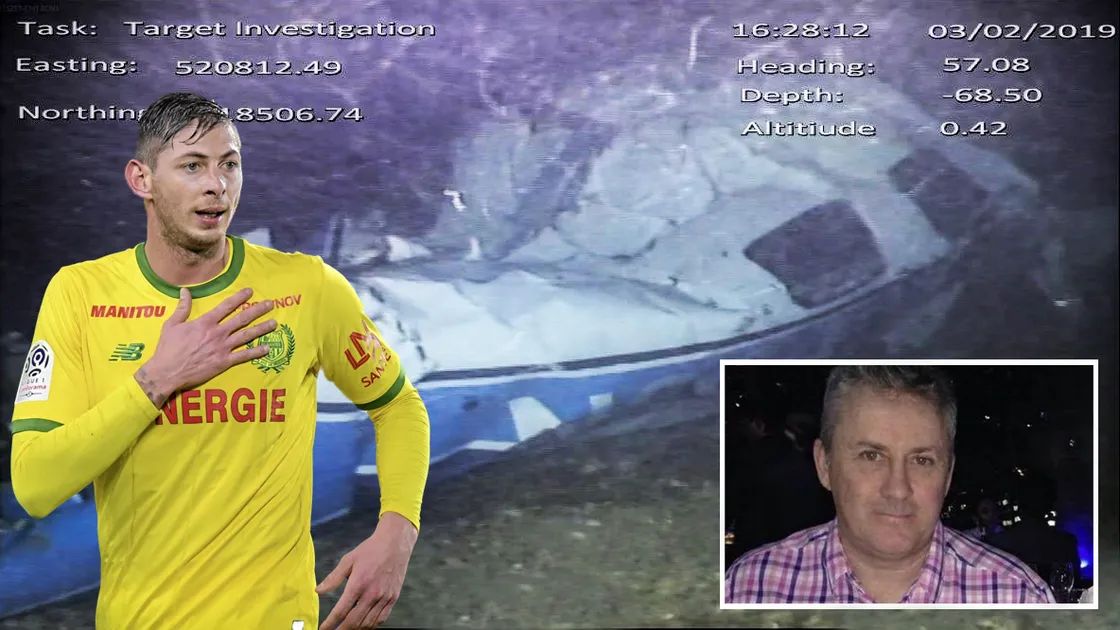 The Air Accidents Investigation Branch (AAIB) last week published its final report into the loss of Piper PA-46-310P Malibu, N264DB, on 21 January 2019. The family of footballer Emiliano Sala say delays to the inquest were 'unacceptable'. The pilot David Ibbotson inset, has never been found. Picture Supplied from AAIB. 