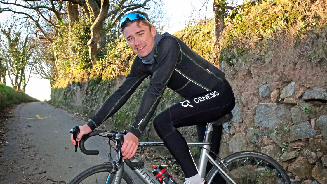 James McLaughlin, seen here in 2016, was working as a cycle courier in London in 2020 when a passenger car door was opened into his path.