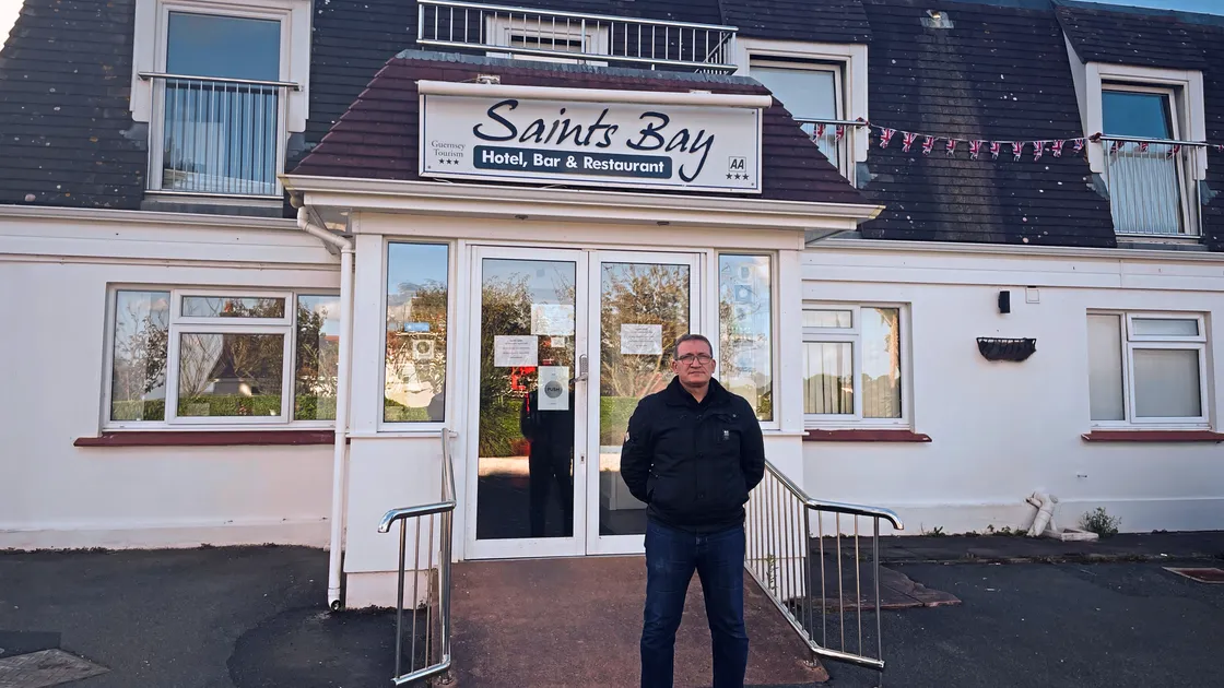 Saints Bay Hotel general manager Ashraf Elsergany returned to the hotel yesterday to clear up