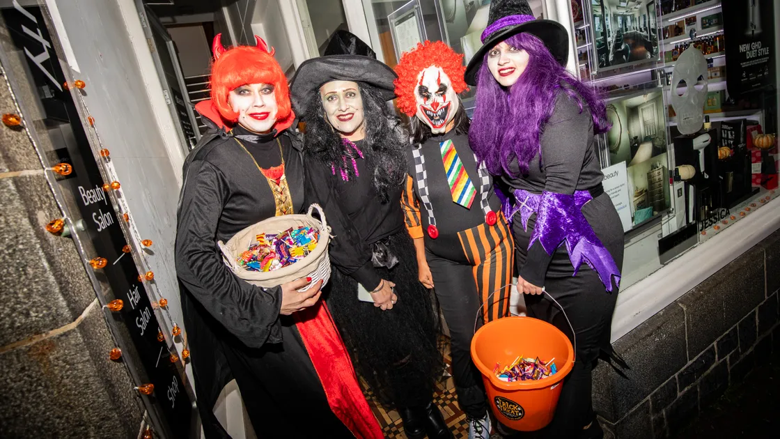 Last year’s Smile For Georgie Foundation trick or treating event was very wet, but islanders still has a lot of fun dressing up, including the staff at All Beauty. (33731639)