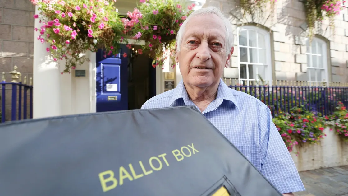 St Peter Port senior constable Dennis Le Moignan said the douzaine is ‘desperate’ for more volunteers to man polling stations for the island-wide voting referendum.                                                                                                     (Picture by Adrian Miller, 22596575)