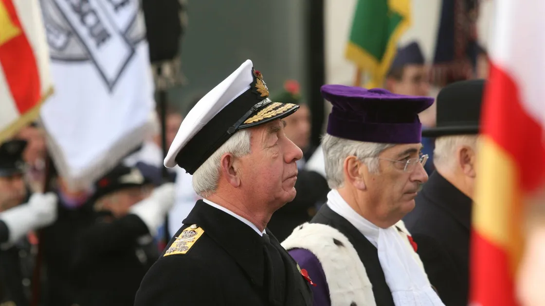 Sir Fabian joined the Royal Navy in 1965 and served on 12 ships during his career, including commanding the frigates HMS Torquay and HMS Brave