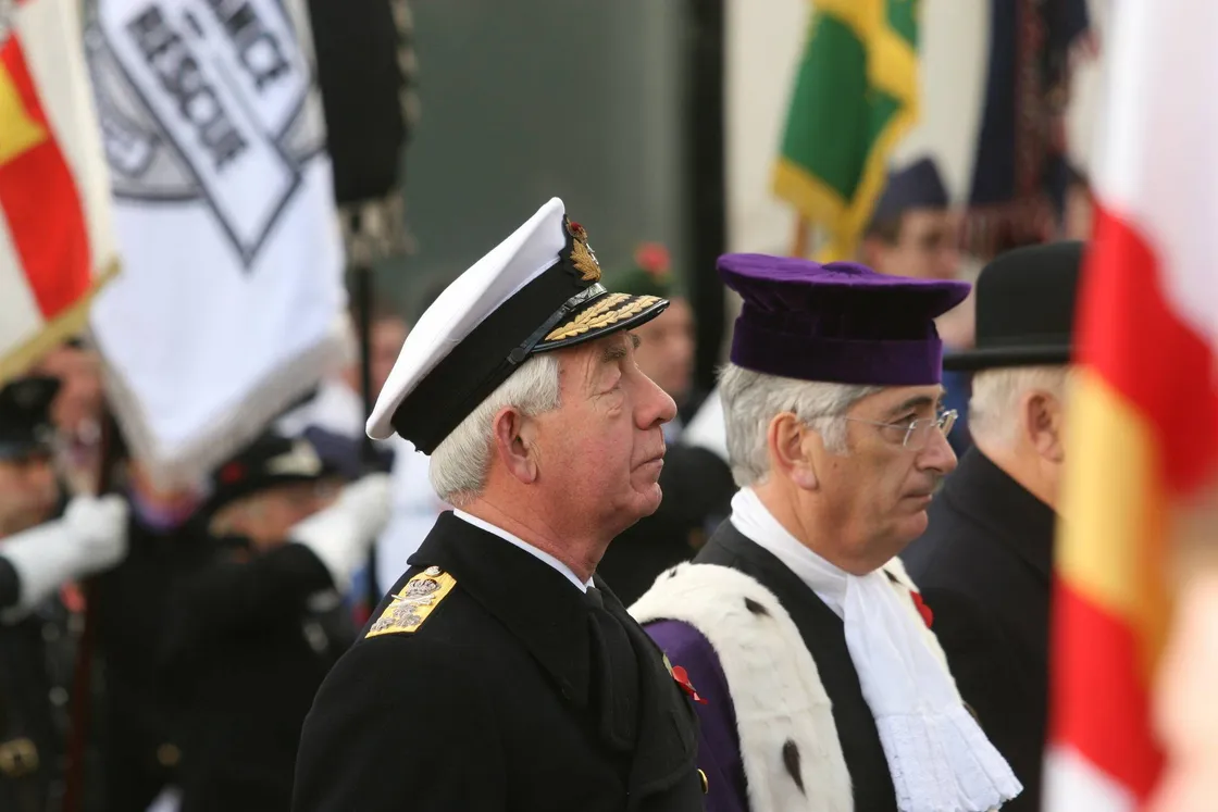 Sir Fabian joined the Royal Navy in 1965 and served on 12 ships during his career, including commanding the frigates HMS Torquay and HMS Brave