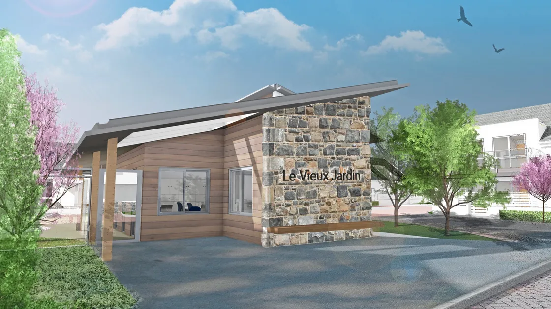 This is what Le Vieux Jardin should look like when it is finished.