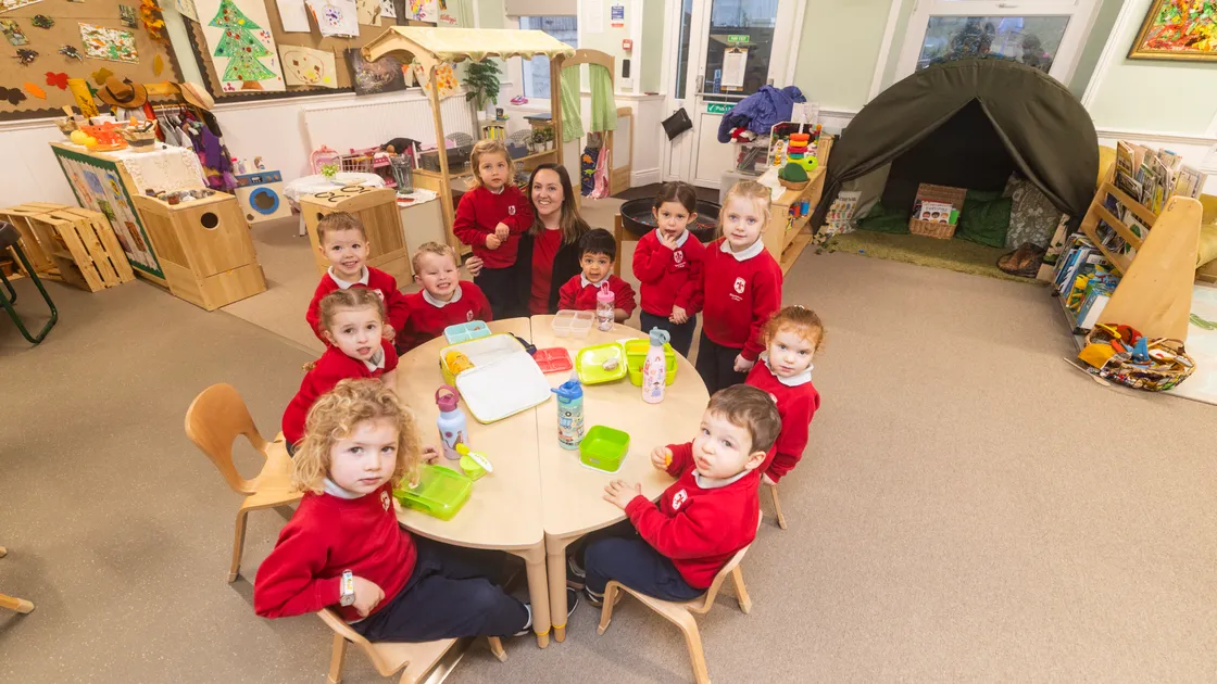 Blanchelande College Nursery has relaunched as Little Heroes Nursery and Pre-School, following a significant expansion of its facilities. Nursery manager Scarlett Le Page is pictured with some of the children