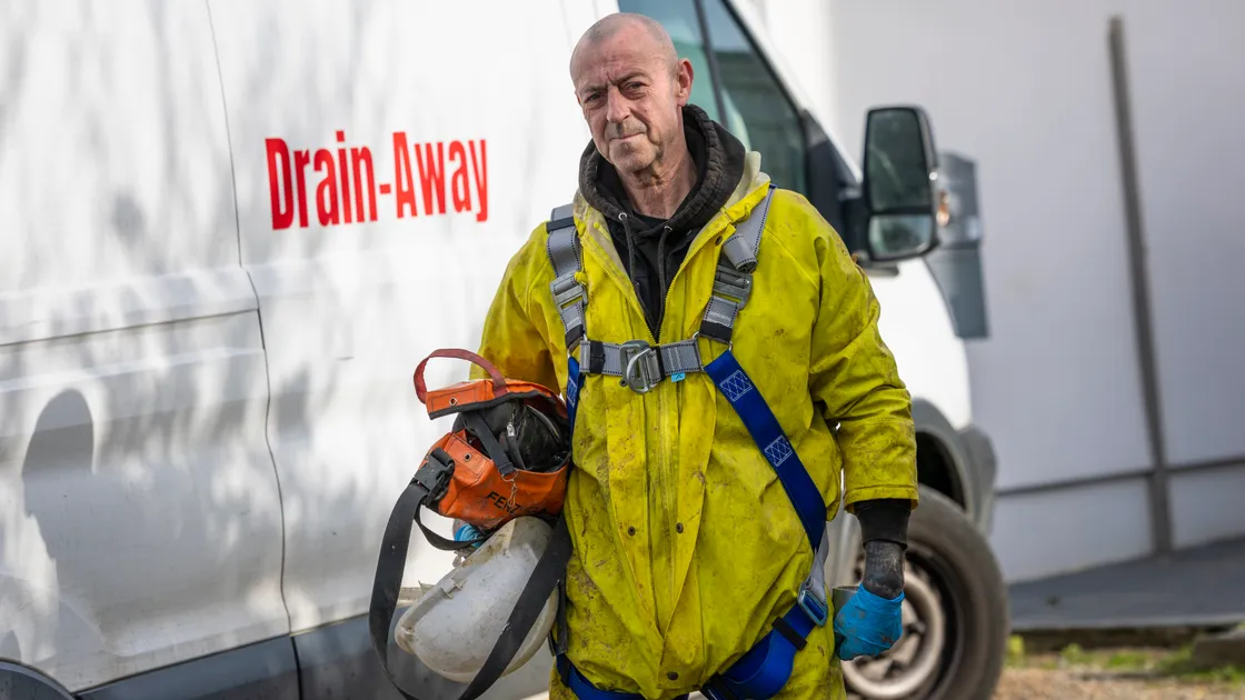 George De Carteret has been running Drain Away for 25 years