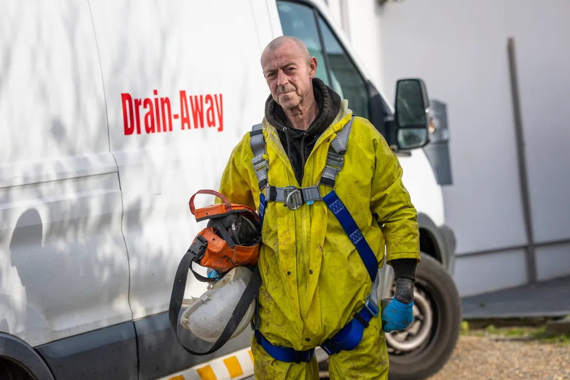 George De Carteret has been running Drain Away for 25 years