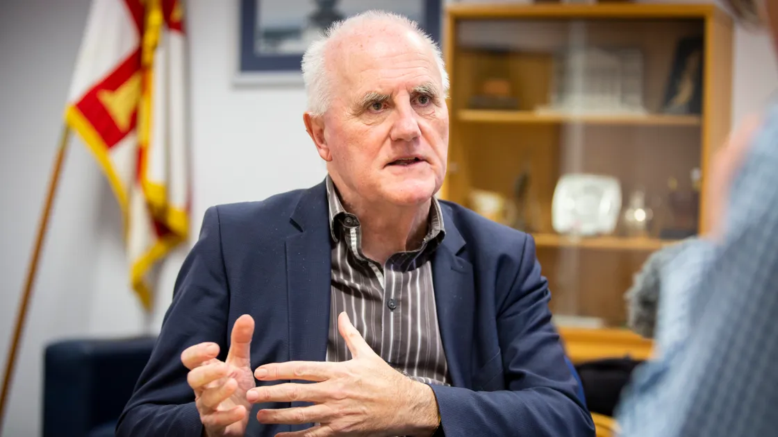Policy & Resources president Deputy Peter Ferbrache has dismissed as tokenism an amendment put forward by his former deputy chief minister, Deputy Heidi Soulsby. (Picture by Luke Le Prevost, 31690535)