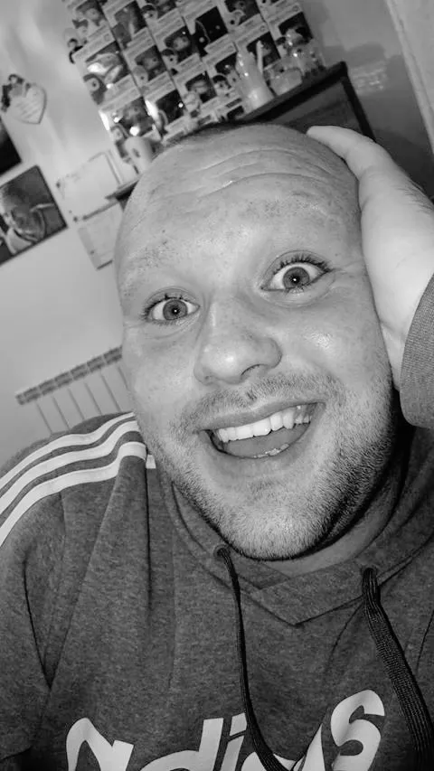 Luke Le Prevost and his freshly shaved eyebrows. Picture supplied by Mr Le Prevost. (28020775)