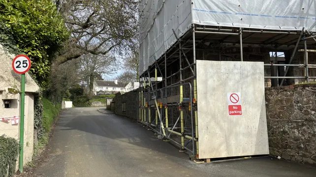Drivers warned not to park near to Bella Luce scaffolding