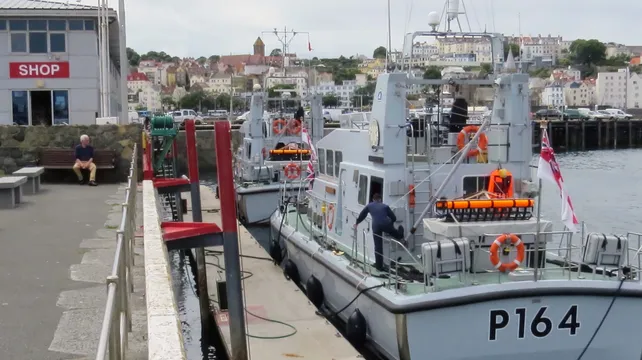 Cadets invited to explore HMS Explorer while in port