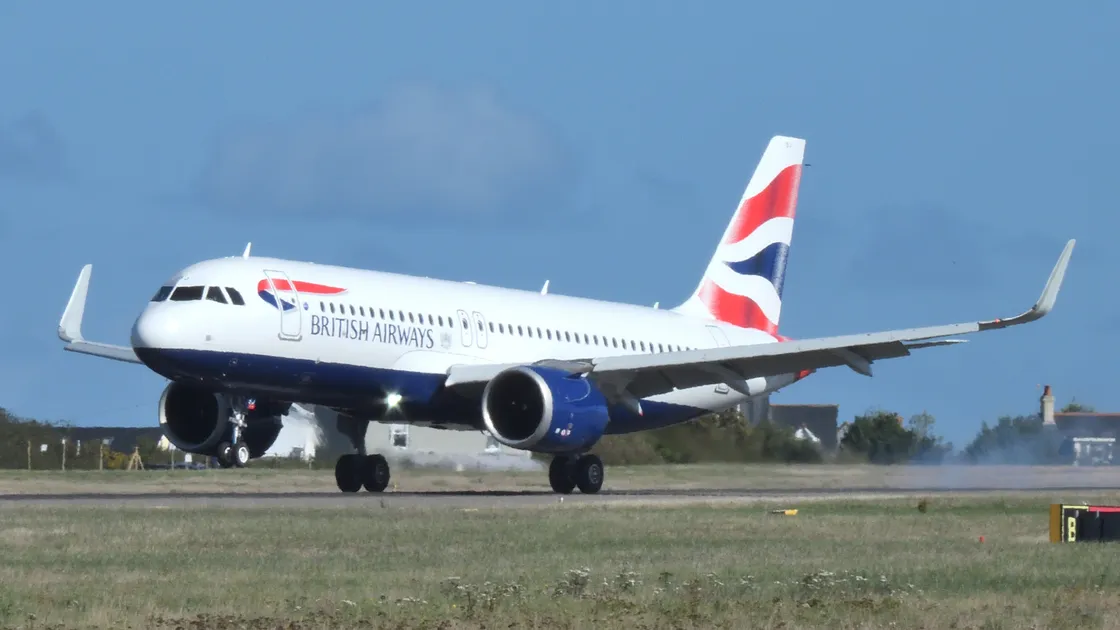 British Airways Airbus A320-251N Neo touched down in Guernsey for the first time last week.