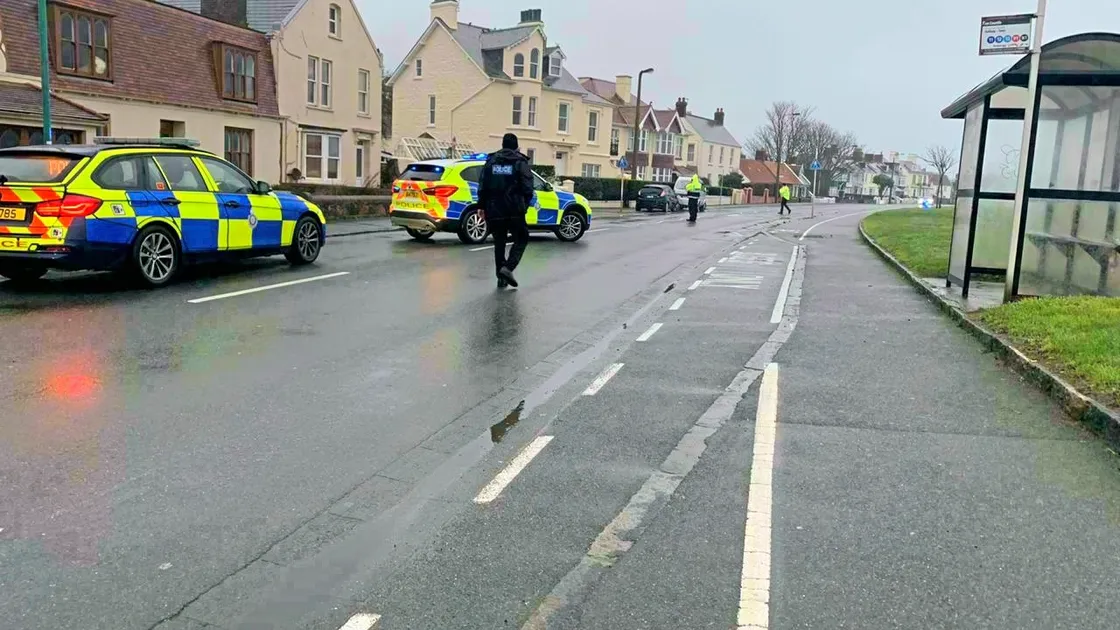 A pedestrian was hit by a small van at the crossing near Delancey Lane on 21 December morning. (30812888)