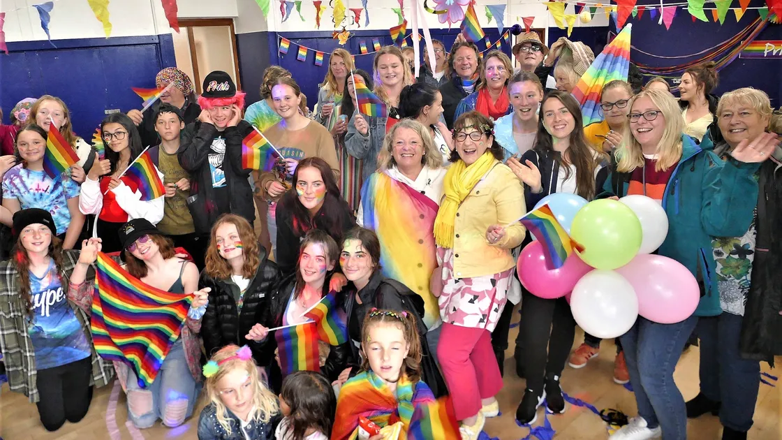 After the parade in the rain, Alderney Pride continued with a disco in the Butes Community Centre. (Picture by David Nash)