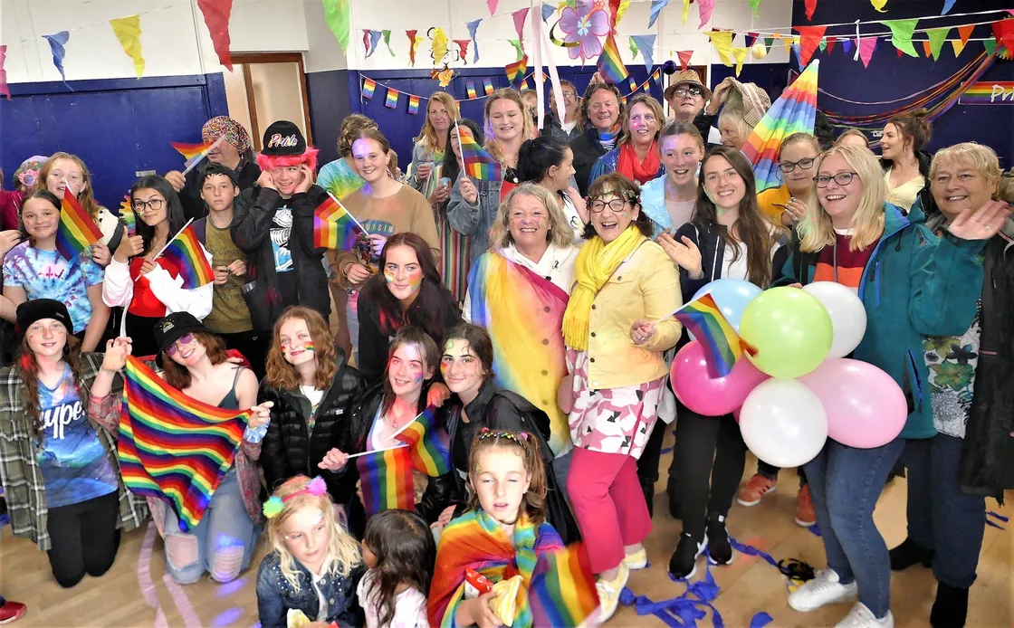 After the parade in the rain, Alderney Pride continued with a disco in the Butes Community Centre. (Picture by David Nash)