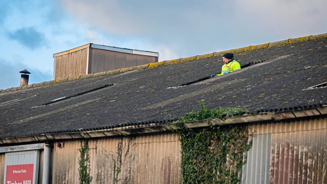 Gusts of up to 84mph brought widespread roof damage across the island on Thursday night