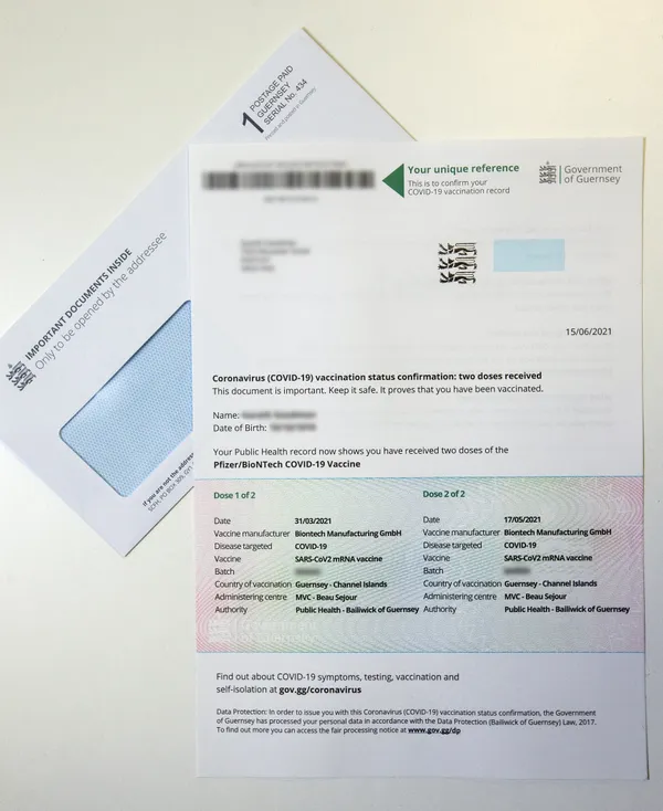 Vaccine status letters will be sent out by the states to all those who have had two doses of the Covid-19 vaccine. (Picture by Peter Frankland, 29689156)