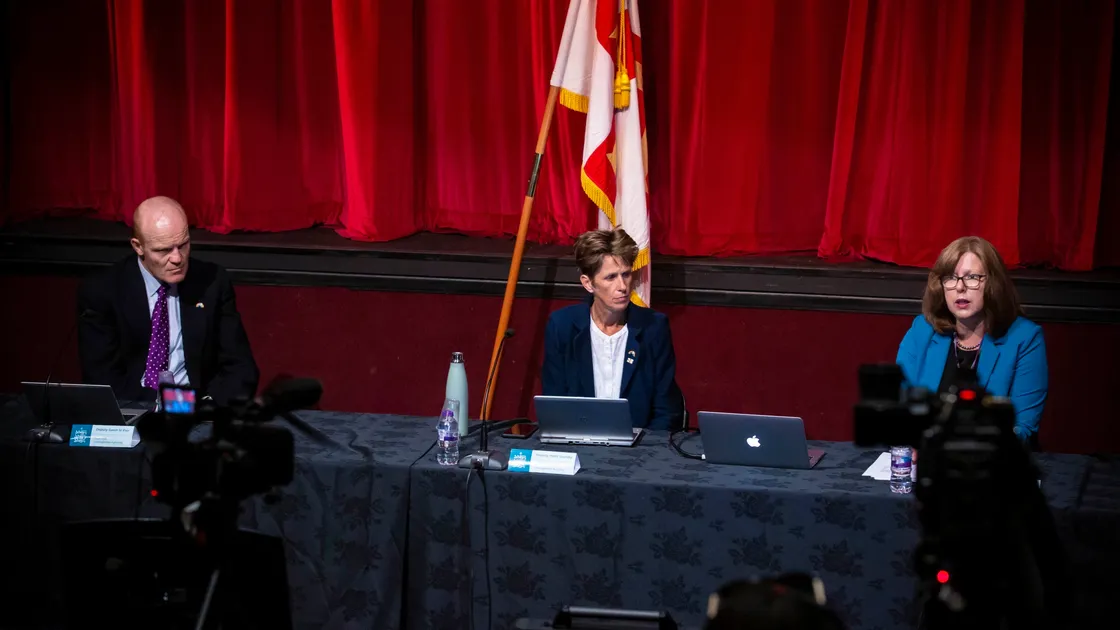 Gavin St Pier, Heidi Soulsby and Dr Nicola Brink. (28666345)