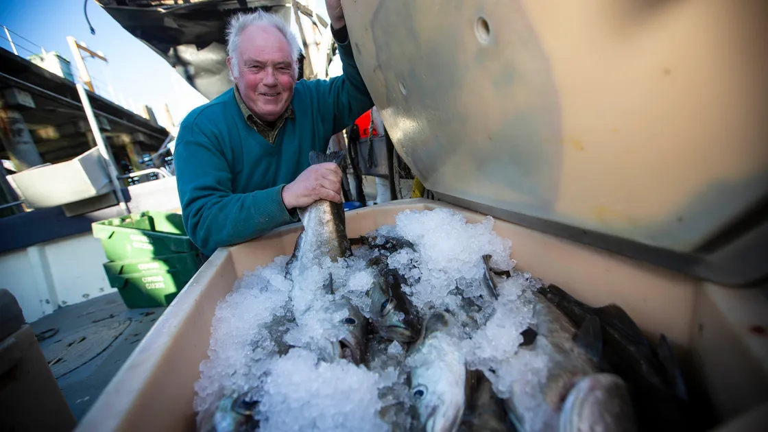 Dougal Lane at the Fish Quay. Fishermen are not able to land their catches in France due to the coronavirus. (Picture by Peter Frankland, 27492320)
