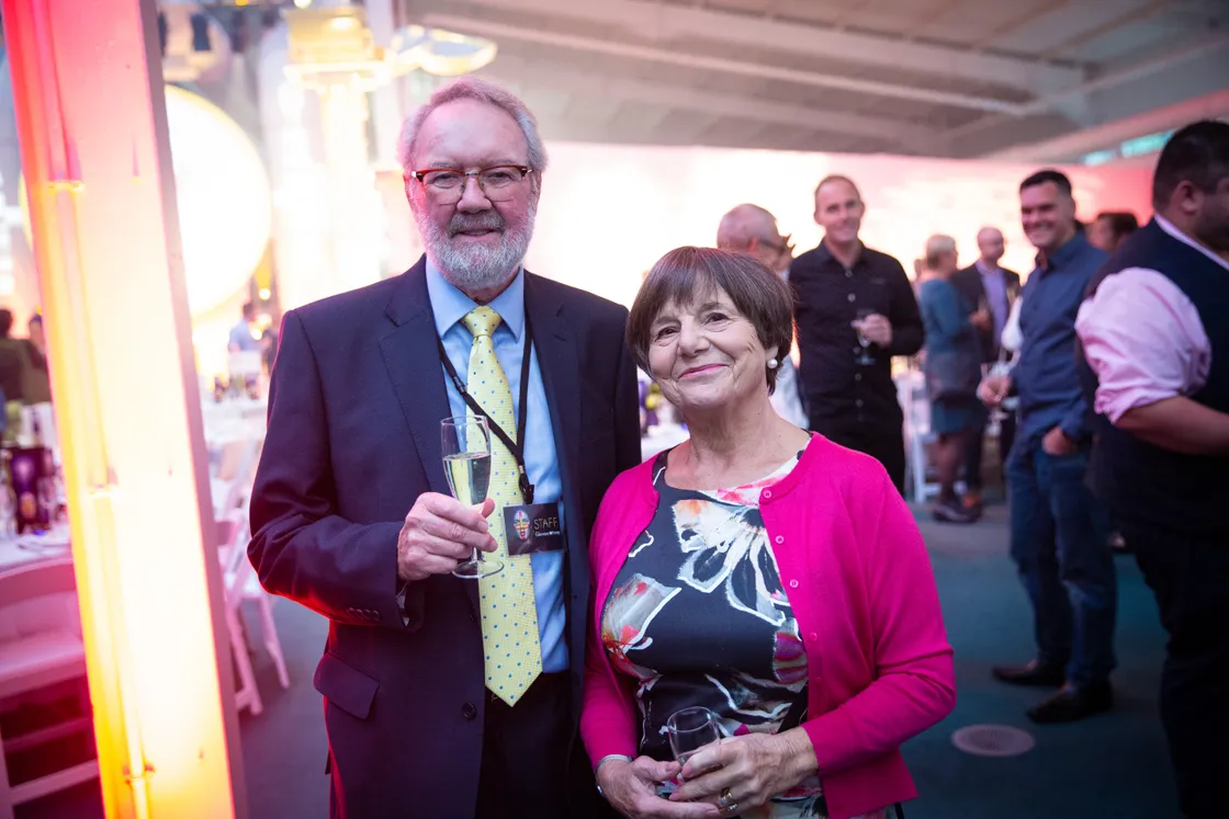 Terry Holder and and his wife Judith at this year's Pride of Guernsey awards at the Guernsey Press offices. (28847493)