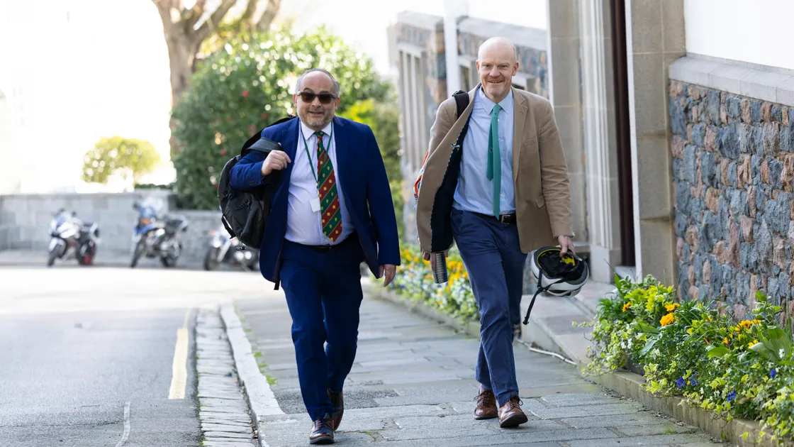 Deputies Chris Blin, left, and Gavin St Pier.			 (Picture by Peter Frankland, 34699264)