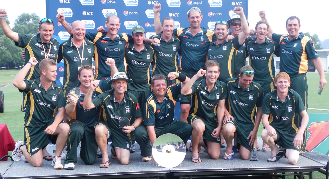 Guernsey celebrate victory in Malaysia in 2011
