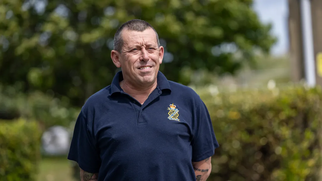 Chris ‘Hoppo’ Hopkinson is a multiple World Ultra Cycling Association champion who injured his shoulder while working as a local refuse and recycling driver and loader. 		