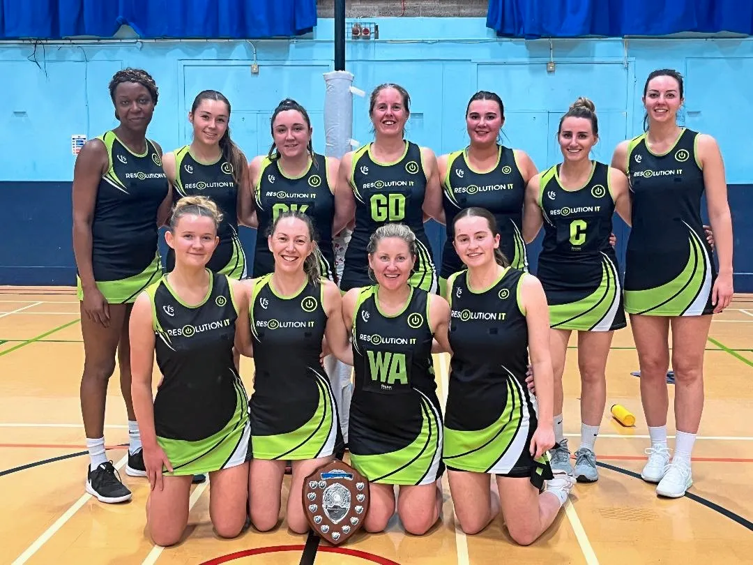 The victorious Rezzers Green. Back row, left to right: Verona Tomlin, Liv Cotterill, Abby McCracken, Gemma Batiste, Erin Sullivan, Tiff Gervaise-Brazier, Clare Henry. Front row, left to right: Evie Robinson, Becky Chamberlain, Anna Trump, Emma Sykes. (33120257)
