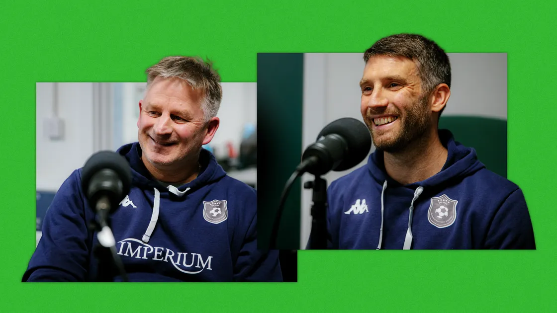 Tony Vance and Ross Allen speaking on the latest Guernsey Press Football Podcast