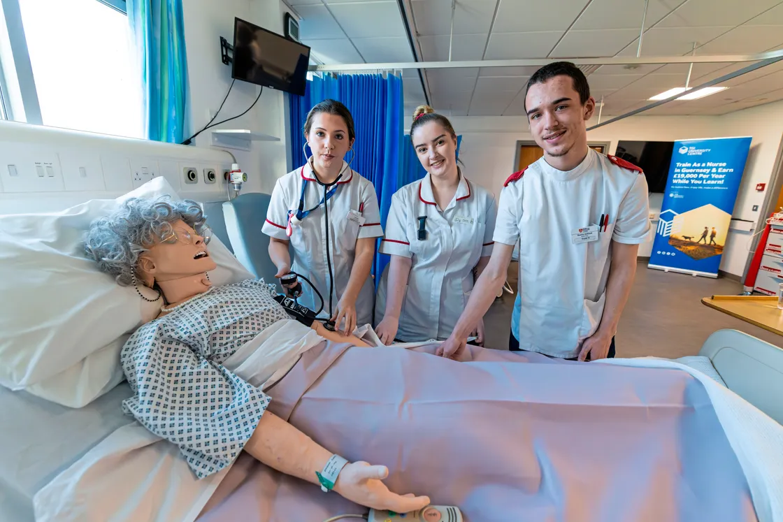From left: Lauren de Jersey, Kayleigh Moullin and Thomas Rohland