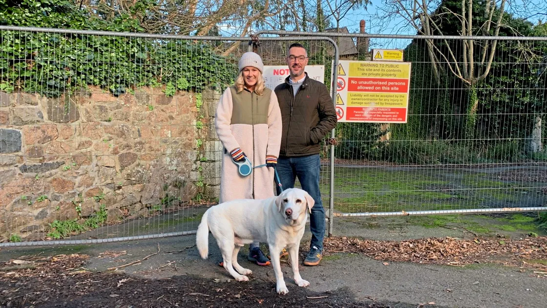 Rhianna and John Clancy, who were out walking around the site of the former St Martin’s Hotel with dog Louis, were among the residents who said they would welcome housing being built on the site, after an application to demolish the existing building was submitted. (32895840)