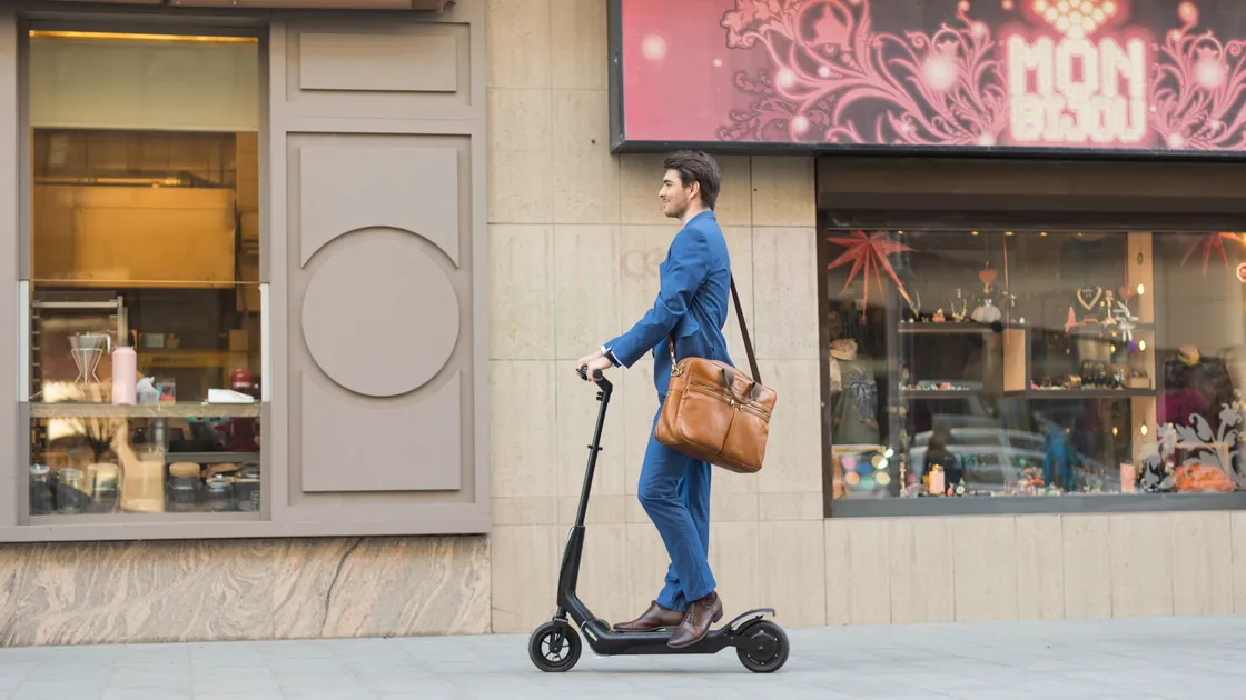 E-scooters and other personal light electric vehicles, are popular in some European countries, with Guernsey set to follow the UK and look at ways of making their use legal. (27153147)