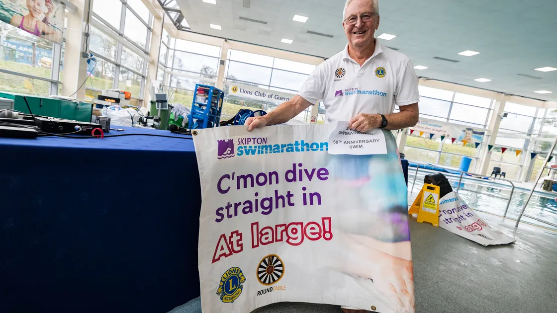 Skipton Swimarathon organising chairman John Stuart. 				 (Picture by Sophie Rabey, 34968002)