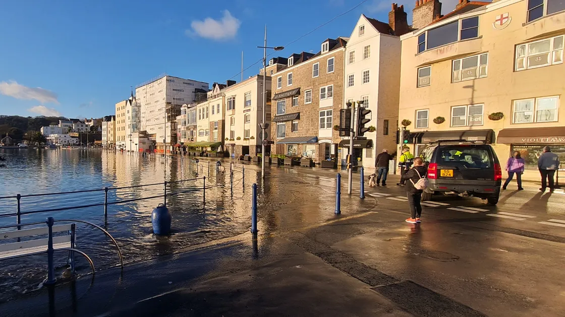 The lights were damaged by last week’s high tide. (Picture by Tony Rive)