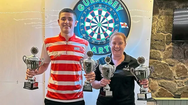 Clean sweep for Jersey at Herm Open darts