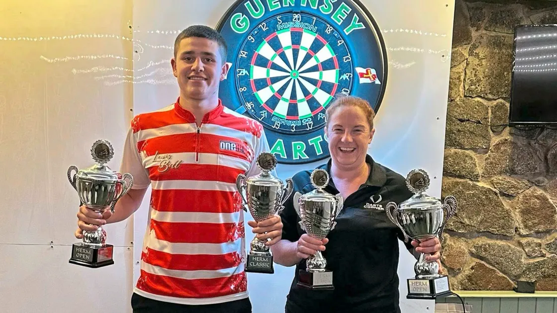 Jersey’s Lewis Bell and Jenna Avrill had an impressive haul of trophies between them