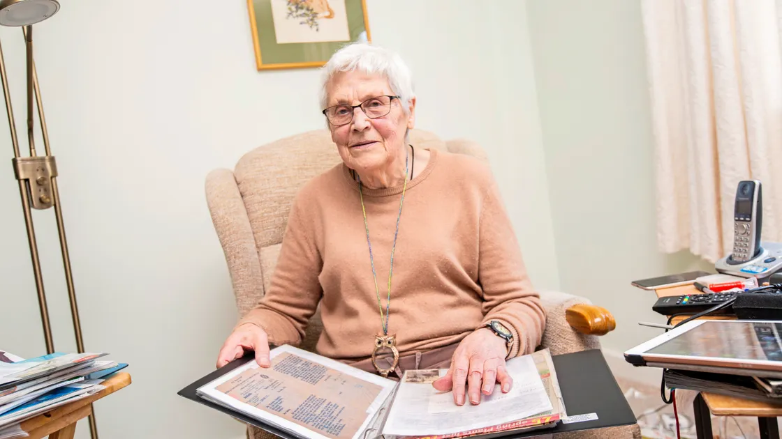 Rose Short, 91, wants the States to officially pardon her father along with 16 other police officers who were sentenced by the Germans during the Second World War. (Picture by Sophie Rabey, 33723322)
