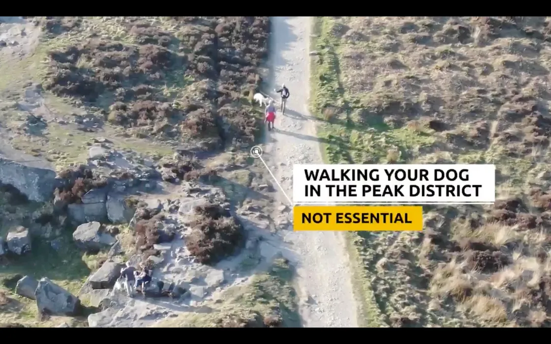 A still from the camera of a Derbyshire Police drone. (27807889)