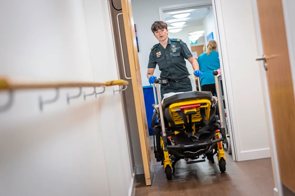 Trainee emergency medical technician Mimi Le Flocq.