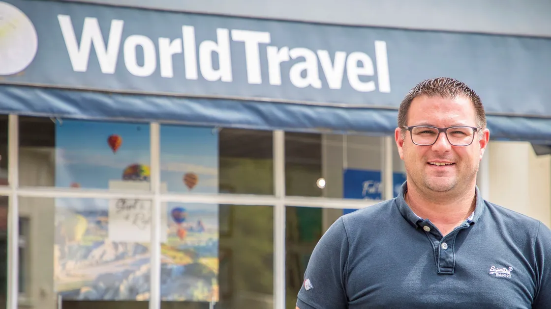 Jamie Blondel, director of World Travel.                (Picture by Sophie Rabey, 29341046)