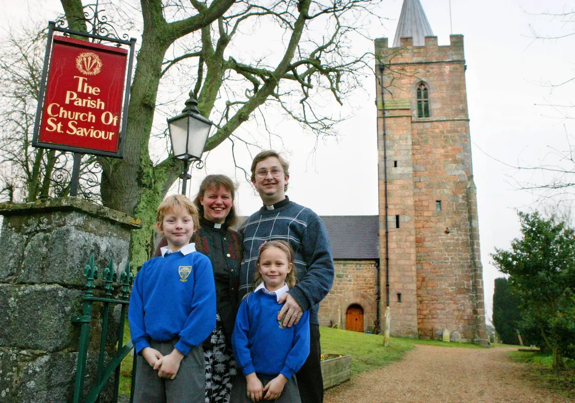 A year after moving to Guernsey, Mr Charmley is pictured here with his wife the Rev. Tracy Charmley and children Jonathan and Sophie.