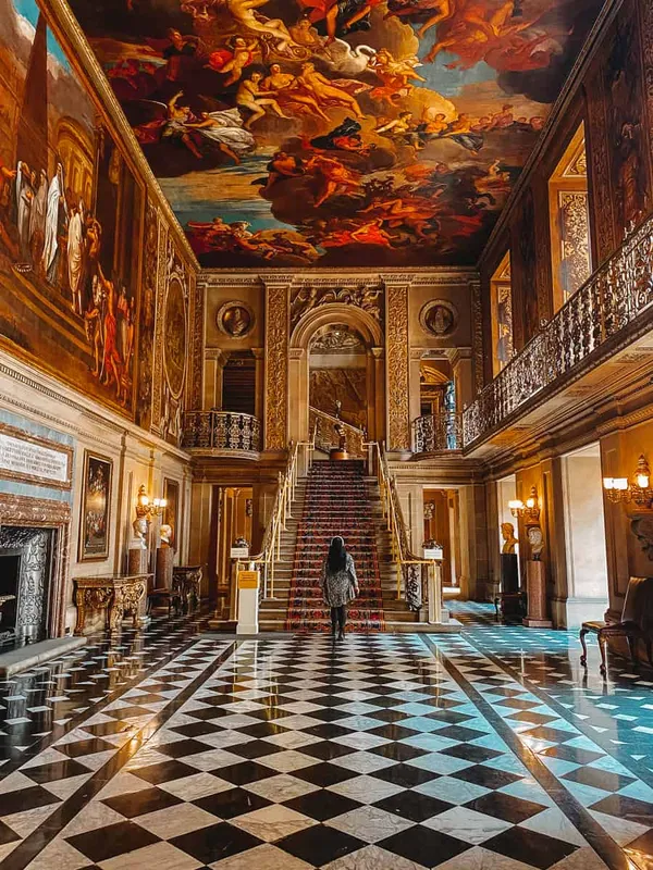 The painted hall - which featured in the iconic 1995 adaptation of Pride And Prejudice with Colin Firth.