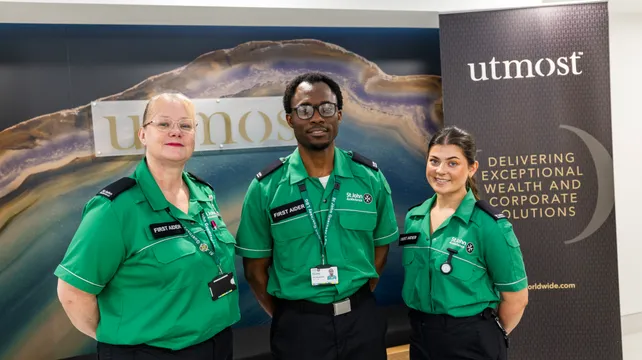 Finance sector first-aiders do their Utmost for St John
