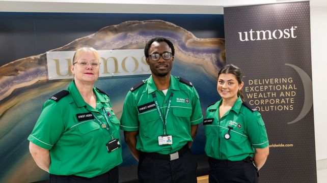 Finance sector first-aiders do their Utmost for St John