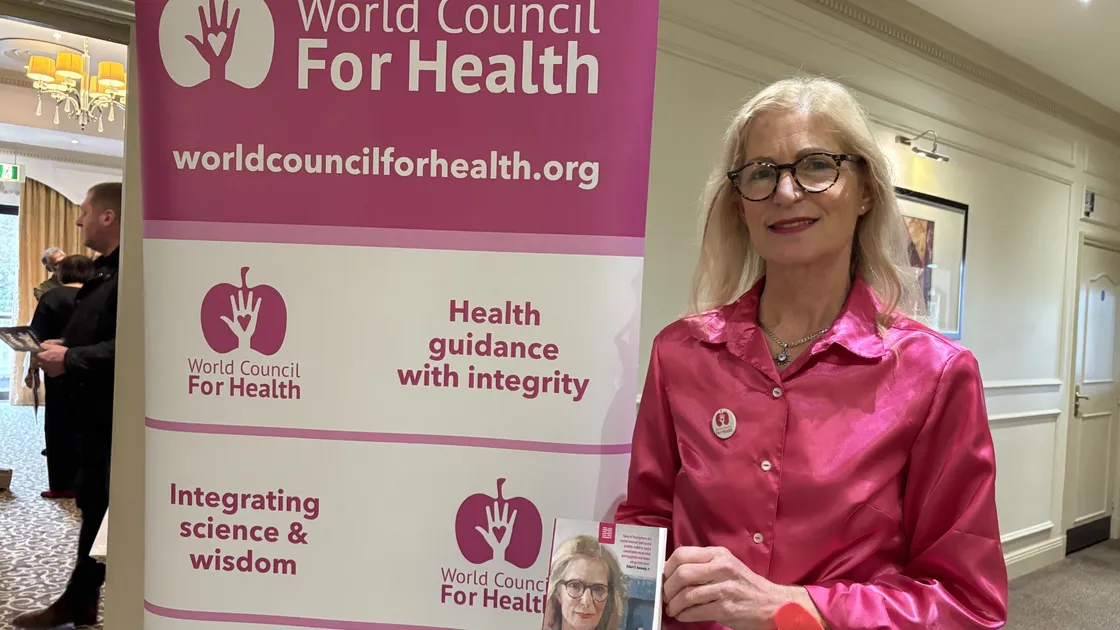 Dr Tess Lawrie from the world Council for Health who opened the conference