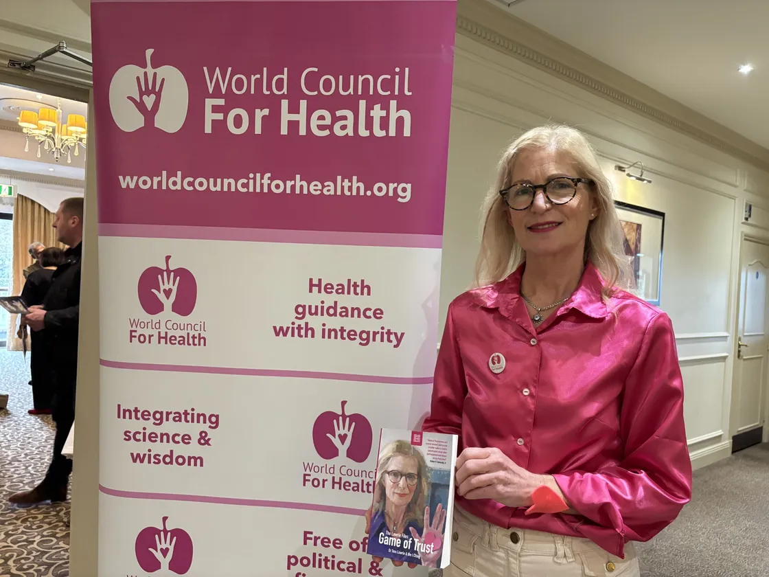 Dr Tess Lawrie from the world Council for Health who opened the conference